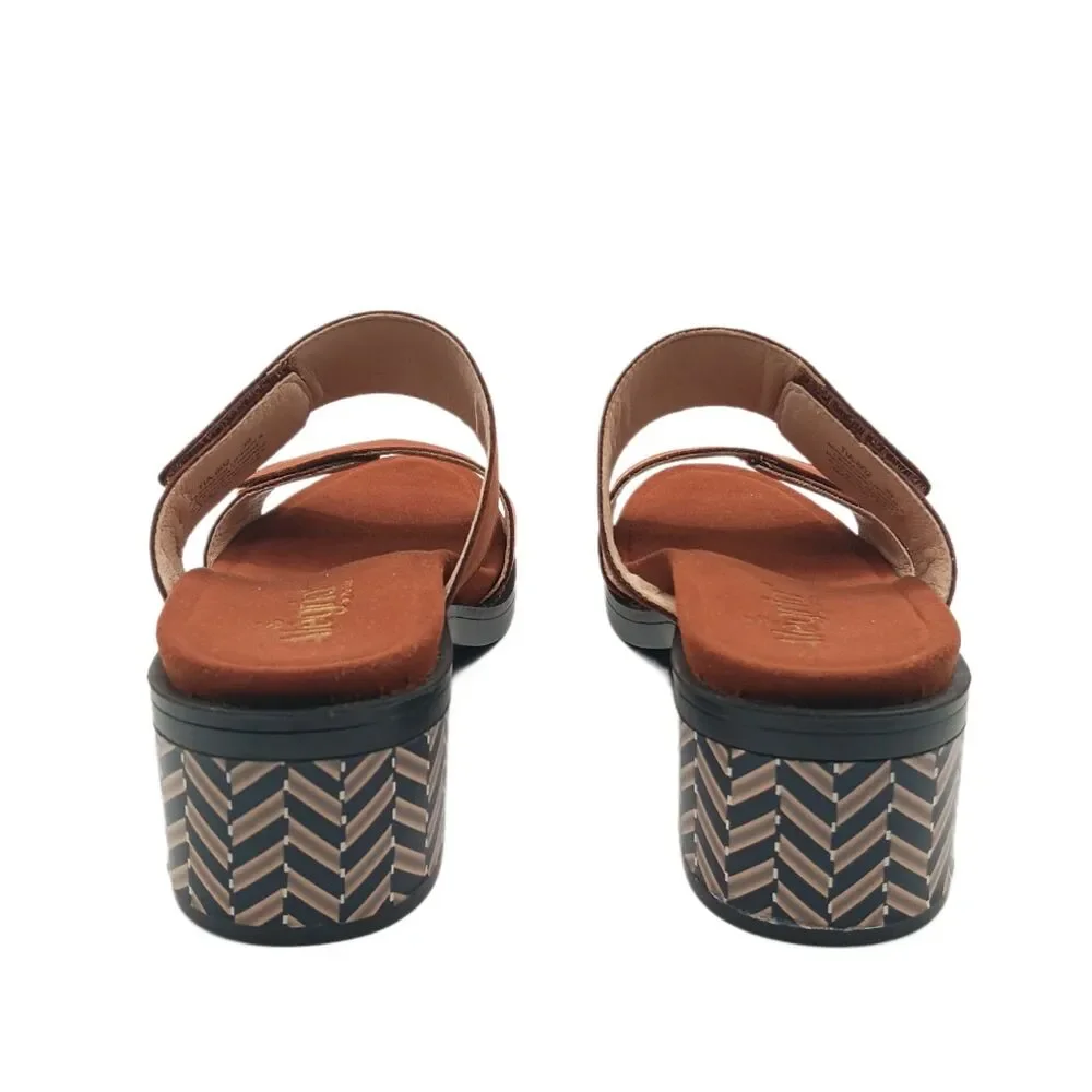Alegria PG Lite Tia Sandals Womens 9 EU 39 Sienna Chevron Block Heel Comfort New